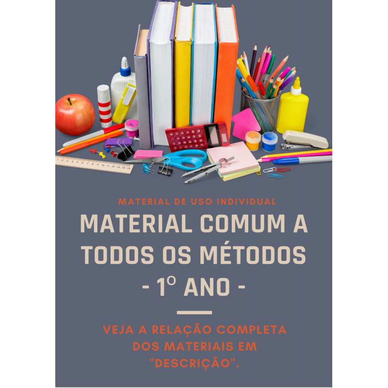 KIT MATERIAL INDIVIDUAL COMUM - 1º ANO