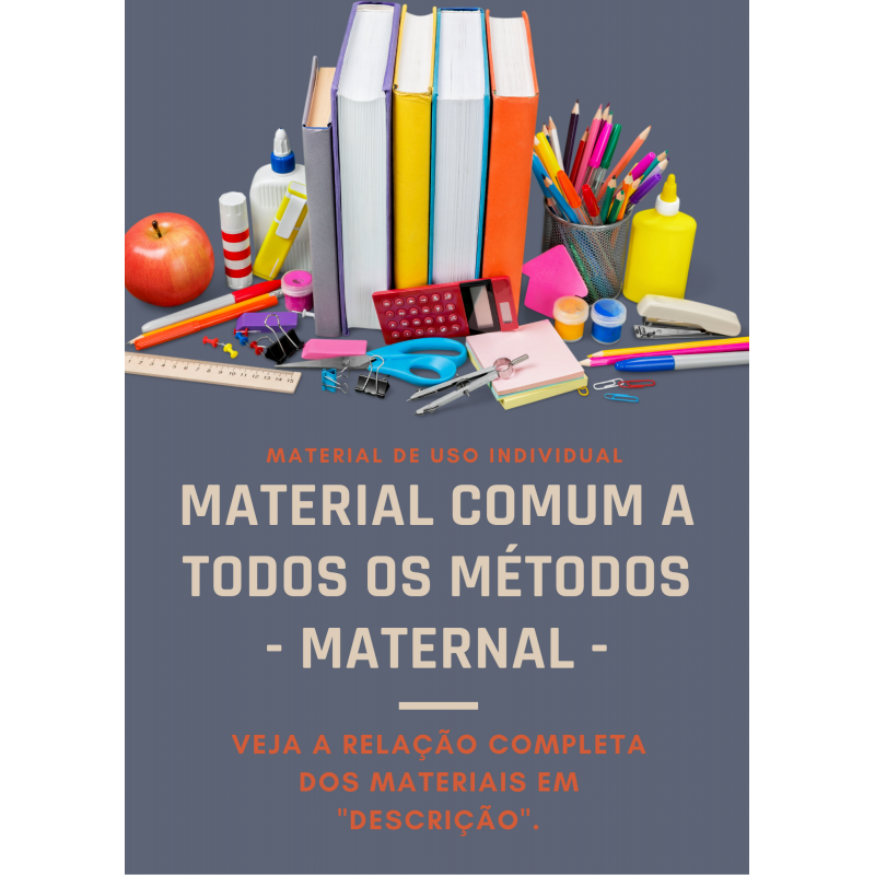 KIT MATERIAL INDIVIDUAL COMUM - MATERNAL