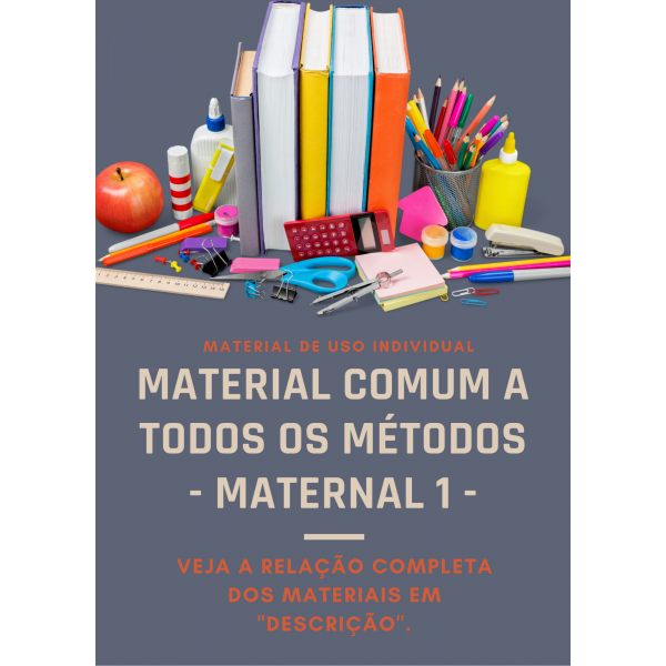 KIT MATERIAL INDIVIDUAL COMUM - MATERNAL 1